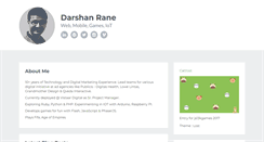 Desktop Screenshot of darshanrane.com